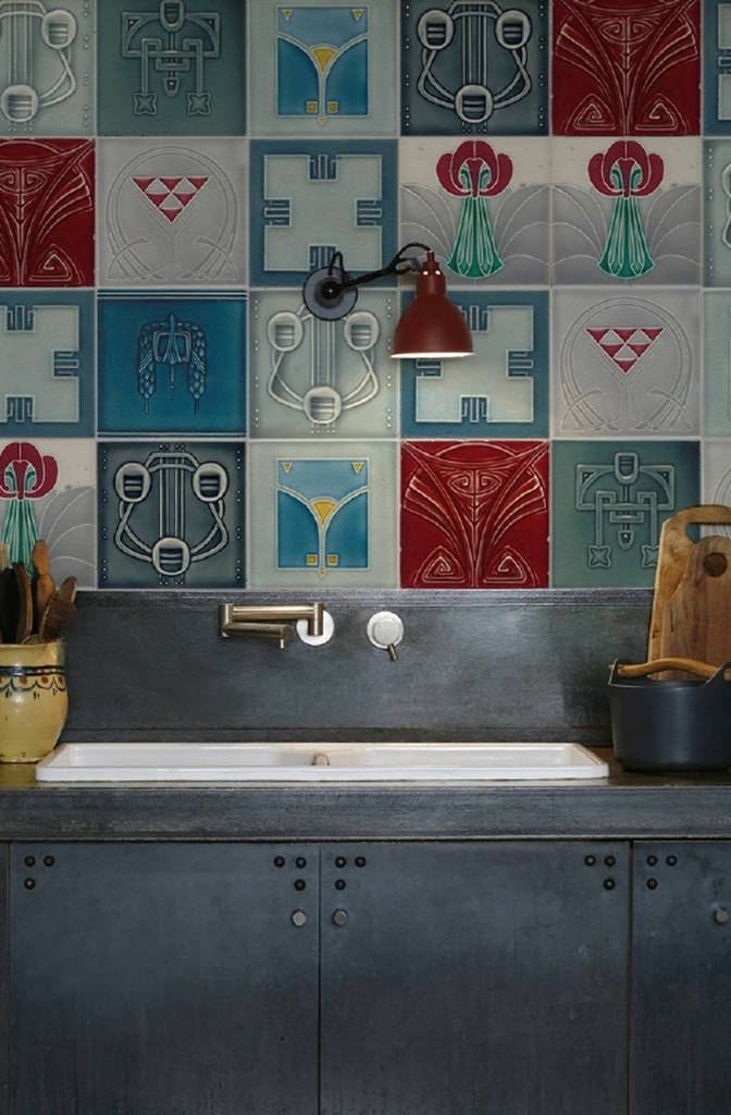 Art Deco Kitchen Walls Backsplash Wallpaper By Lime Lace