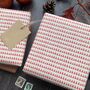 Red Stripe Paper Fibre Christmas Wrapping Paper Set, thumbnail 6 of 12