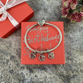 21st Birthday Charm Personalised Silver Gift For Her, 9 of 9