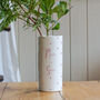Hearts Wedding Tall Ceramic Vase, thumbnail 5 of 5