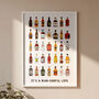 Illustrated Rum Montage Print, thumbnail 1 of 5
