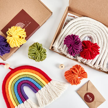 Make Your Own Classic Macrame Rainbow Craft Kit, 2 of 6
