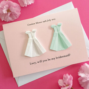 Will You Be My Bridesmaid? Proposal Wedding Card, 3 of 3