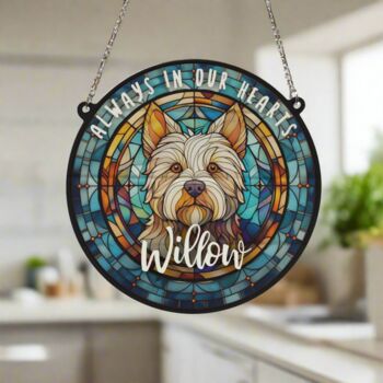 West Highland Terrier Memorial Suncatcher, 2 of 6