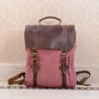 Personalised Canvas And Leather Backpack, thumbnail 2 of 12