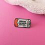 Low Social Battery Enamel Pin Badge, thumbnail 3 of 4