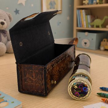 Handmade Liquid Kaleidoscope With Wooden Box Or Leather Case, 11 of 12