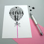 Personalised Happy Birthday Balloon Sparkle Card, thumbnail 2 of 12