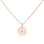Westbourne Personalised 9ct Gold Initial Disc Pendant, thumbnail 9 of 12