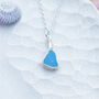 Cornish Sea Ceramic Pendant Small Blue, thumbnail 4 of 4