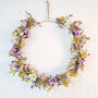 Large Dried Flower Daisy Spring Wreath, thumbnail 1 of 4