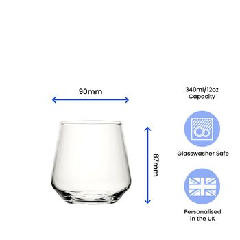 Personalised Allegra Whisky Glass For Friend, 6 of 9