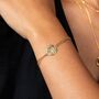 Gold Plated Floral Layered Bracelet, thumbnail 1 of 3