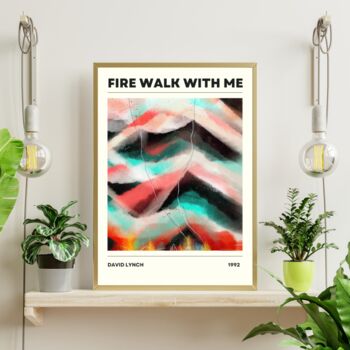 Twin Peace Fire Walk With Me Inspired Art Print, 2 of 4
