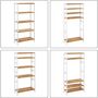 Five Tier Bathroom Storage Shelves Bamboo Rack, thumbnail 6 of 8