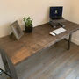 Handmade Industrial Style Office Desk With U Legs, thumbnail 2 of 3