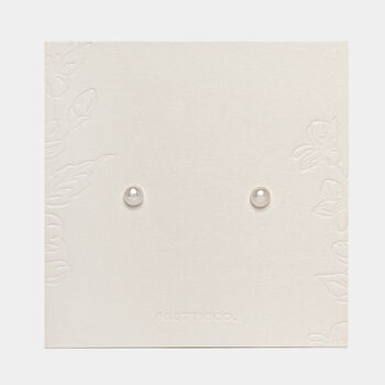 Petite Sterling Silver Fresh Water Pearl Bridesmaid Earrings, 3 of 7