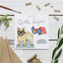 French Bulldog Paper Doll Birthday Card, thumbnail 4 of 5
