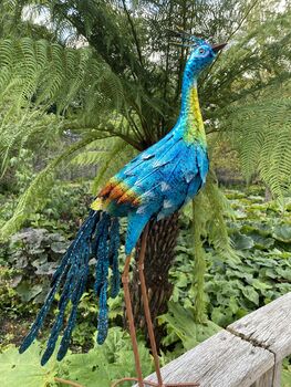 Elegant Free Standing Peacock Ornament, 10 of 10