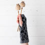 Leopard Knitted Wrist Warmers, thumbnail 4 of 10