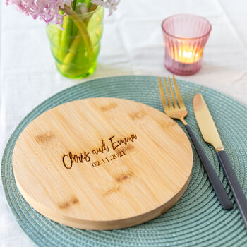 Personalised Round Chopping Board, 2 of 5