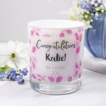 Scented Graduation Personalised Luxury Candle, 2 of 8