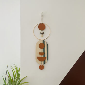 Eucalyptus And Orange Modern Wall Hanging, 2 of 5