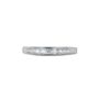 White Gold Natural Diamond Channel Eternity Band Ring, thumbnail 2 of 4