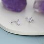 Marquise Alexander Cz Huggie Hoops In Sterling Silver, thumbnail 8 of 12
