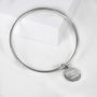 Personalised Charm Sterling Silver Bangle, thumbnail 2 of 6