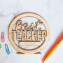 Personalised Wooden Best Teacher Award Plaque, thumbnail 4 of 4