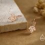 Dainty Maple Leaf Drop Hook Earrings In Sterling Silver, thumbnail 4 of 11