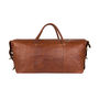 Personalised Leather Duffle Holdall Brown Or Black, thumbnail 5 of 12