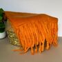 Super Soft Chunky Tassel Scarf In Orange, thumbnail 2 of 3