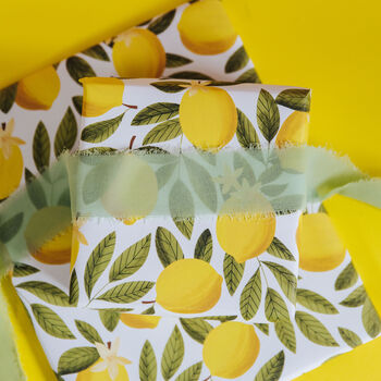 Lemon Gift Wrap – Vibrant Citrus Wrapping Paper, 4 of 7