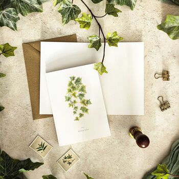 Christmas Botanical Note Card Set, 6 of 6