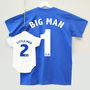 Big Man, Little Man Football Style T Shirt Set, thumbnail 3 of 6