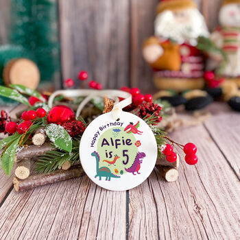 Personalised Birthday Ornament With Name, 2 of 8