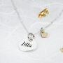Personalised Silver And 9ct Solid Gold Heart Necklace, thumbnail 7 of 12