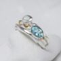 Blue Topaz And Opal Gemstone Ring, thumbnail 3 of 8