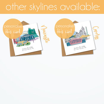Birmingham Graduation Skyline Personalised Card, 9 of 9