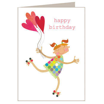 Roller Skater Birthday Card By Kali Stileman Publishing ...