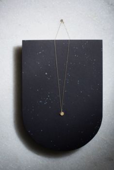 Mini Crescent Lune Pendant Disc Necklace, 6 of 8