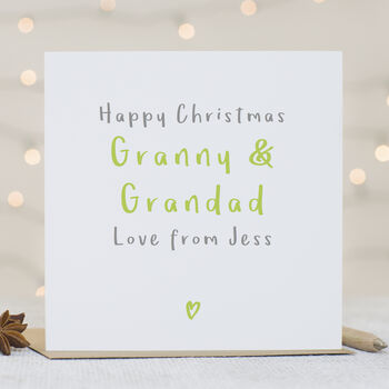 Grandparents Personalised Christmas Card, 3 of 4