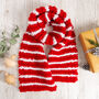 Candy Cane Scarf Knitting Kit, thumbnail 2 of 10