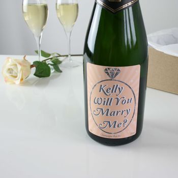 Personalised Proposal Champagne 'Will You Marry Me?', 7 of 7