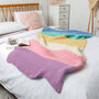 Pastel Dreams Throw Blanket Beginners Knitting Kit, thumbnail 1 of 10