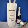 Personalised Milestone Wedding Anniversary Bottle Bag, thumbnail 1 of 3