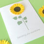 Sending You Sunshine 3D Sunflower Card, thumbnail 2 of 6