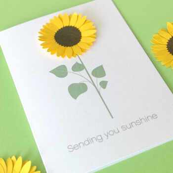 Sending You Sunshine 3D Sunflower Card, 2 of 6